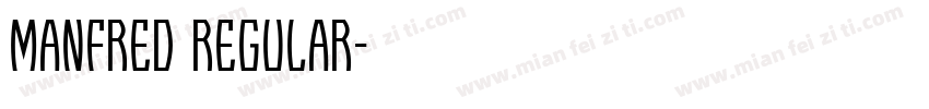 MANFRED Regular字体转换